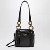 Prada Mini Dangle Handbag Black In Black
