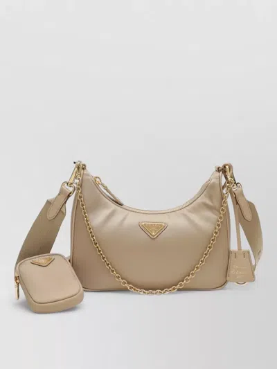 Prada Shoulder Bag Chain Strap Detachable Pouch