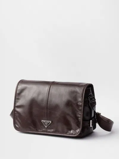 Prada Shoulder Bag Men Dark In Brown