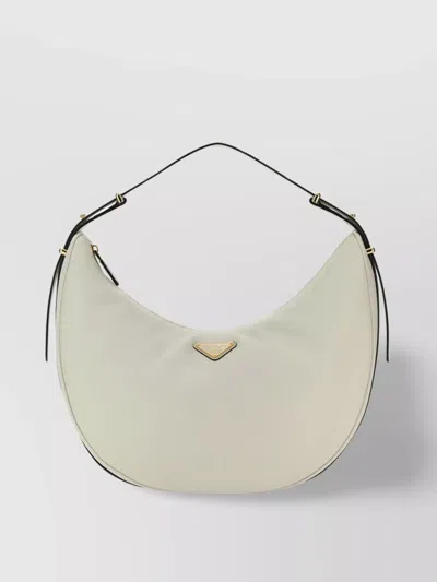 PRADA SHOULDER BAG WITH ADJUSTABLE STRAP AND CURVED SILHOUETTE