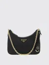 Prada Shoulder Bag Woman Black In Black