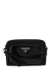 Prada Rectangular Nylon And Leather Crossbody Bag