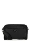 Prada Rectangular Nylon And Leather Crossbody Bag