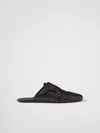 Prada Men's Shuffle Leather Double-monk Strap Mules