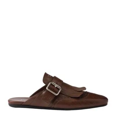 PRADA PRADA FRINGE-DETAILED SLIP-ON MULES