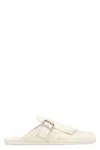Prada Slippers Shuffle In Pelle Avorio Donna In White