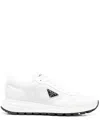 Prada White Nylon And Leather Prax 2.0 Sneakers In Multicolor