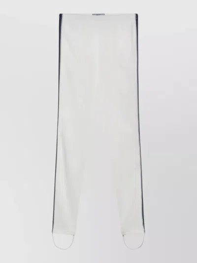 PRADA SIDE STRIPE PANTS STIRRUP HEM DESIGN