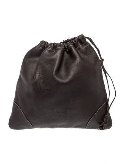 Pre-owned Prada Signature Bucket Bag In Brown