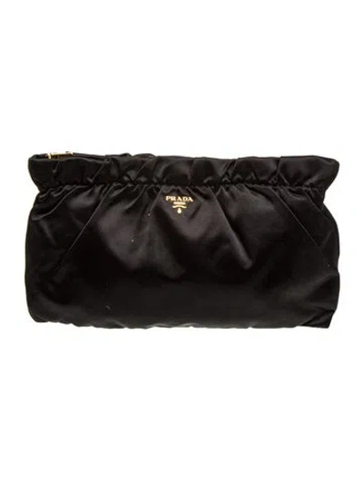 Pre-owned Prada Signature Clutch In Black