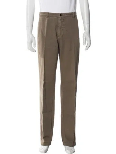 Pre-owned Prada Signature Logo Pants In Green