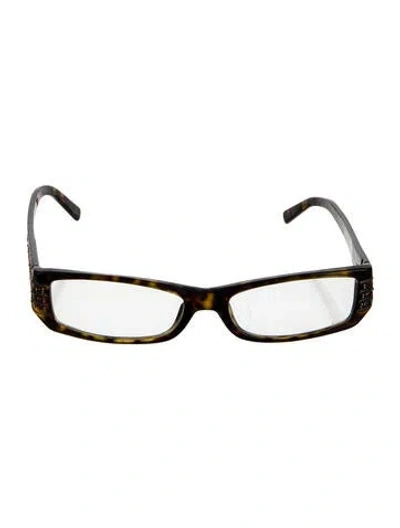 Pre-owned Prada Signature Logo Square Eyeglasses In Multi