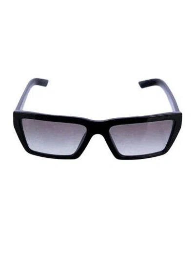 Pre-owned Prada Signature Logo Square Sunglasses In Black