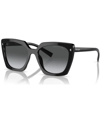 Prada Signature Square Women's Sunglasses, Pr 23zs In Polar Grey Gradient