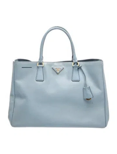 Pre-owned Prada Signature Tote In Blue