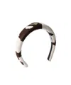 Prada Cow-print Calf Hair Headband In Multi