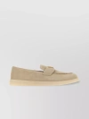 PRADA SIGNATURE TRIANGLE SUEDE LOAFERS