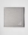 Prada Silk And Wool Shawl In Black/chalk White
