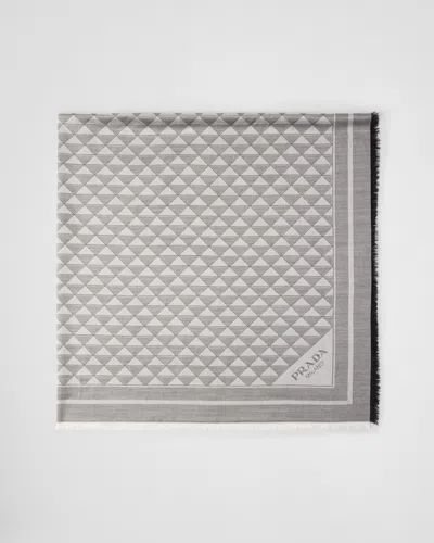 PRADA SILK AND WOOL SHAWL
