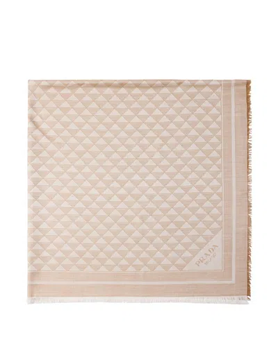 PRADA SILK AND WOOL SHAWL