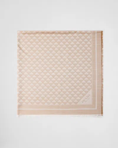 PRADA SILK AND WOOL SHAWL
