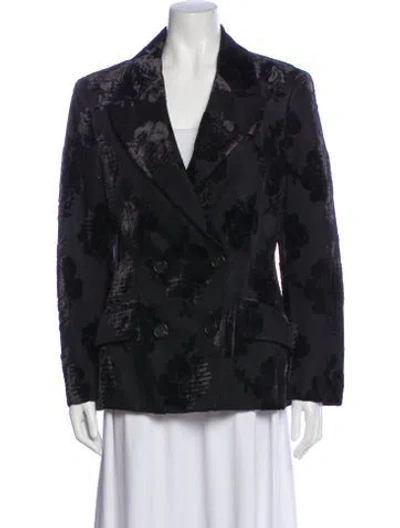 Pre-owned Prada Silk Blazer In Black