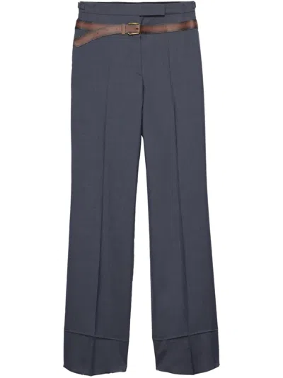 PRADA SILK-BLEND TROUSERS