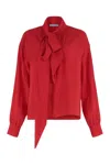 Prada Silk Blouse In Red