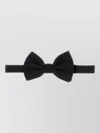 Prada Silk Bow Tie Adjustable Strap Lightweight In Black
