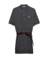 Prada Grey Slate Grey Silk Dress In Gray