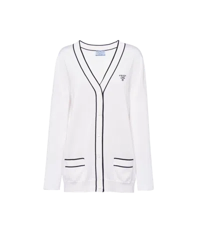 PRADA SILK CARDIGAN