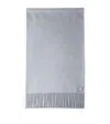 Prada Enamel Triangle-logo Scarf In Grey