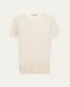 Prada Silk-cotton Short-sleeve Sweater