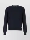 Prada Silk Crew Neck Sweater With Ribbed Cuffs