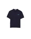 Prada Silk Crew-neck Sweater In Blue