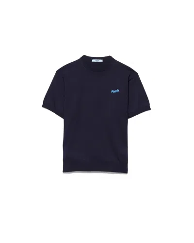 PRADA SILK CREW-NECK SWEATER