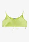 Prada Pistachio Top In Silk Duchesse In Green