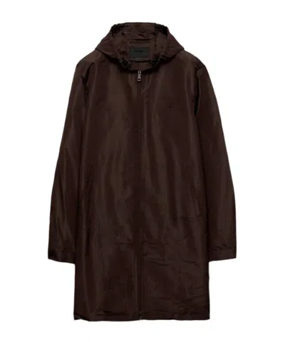PRADA SILK OVERCOAT