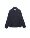 Prada Silk Jacket In Blue