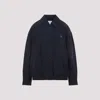 Prada Silk Zip-up Jacket With Triangle-logo In Blue