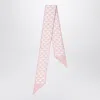 Prada Silk Jacquard Scarf In Pink