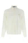 Prada Women's Silk Shirt In White