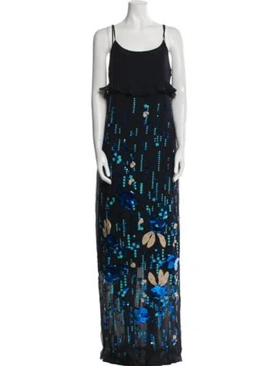 Pre-owned Prada Silk Long Dress In Multi