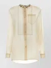 Prada Sand Silk Shirt In Neutral