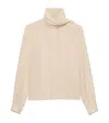 Prada Camicia In Seta Avorio  Donna In Neutral