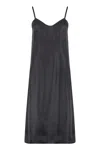Prada Silk Mini Dress With Thin Straps In Blue