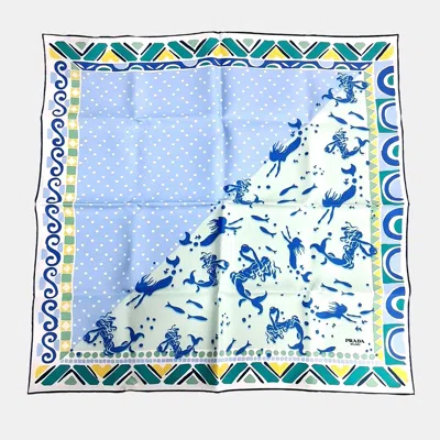 Pre-owned Prada Silk Multicolor Scarf