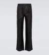Prada Silk Pants In Black