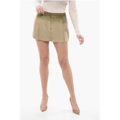 Prada Silk Pleated Shorts