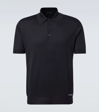 PRADA SILK POLO SHIRT